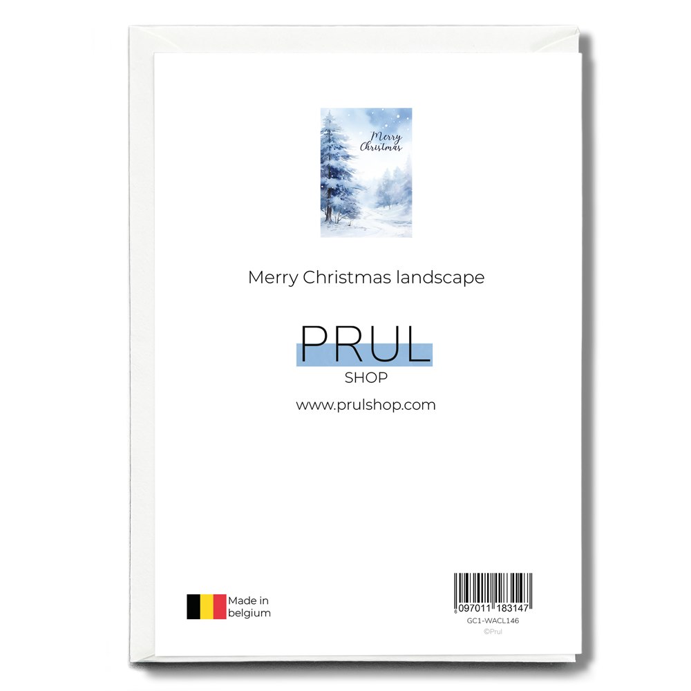 Merry Christmas landscape - Greeting Card