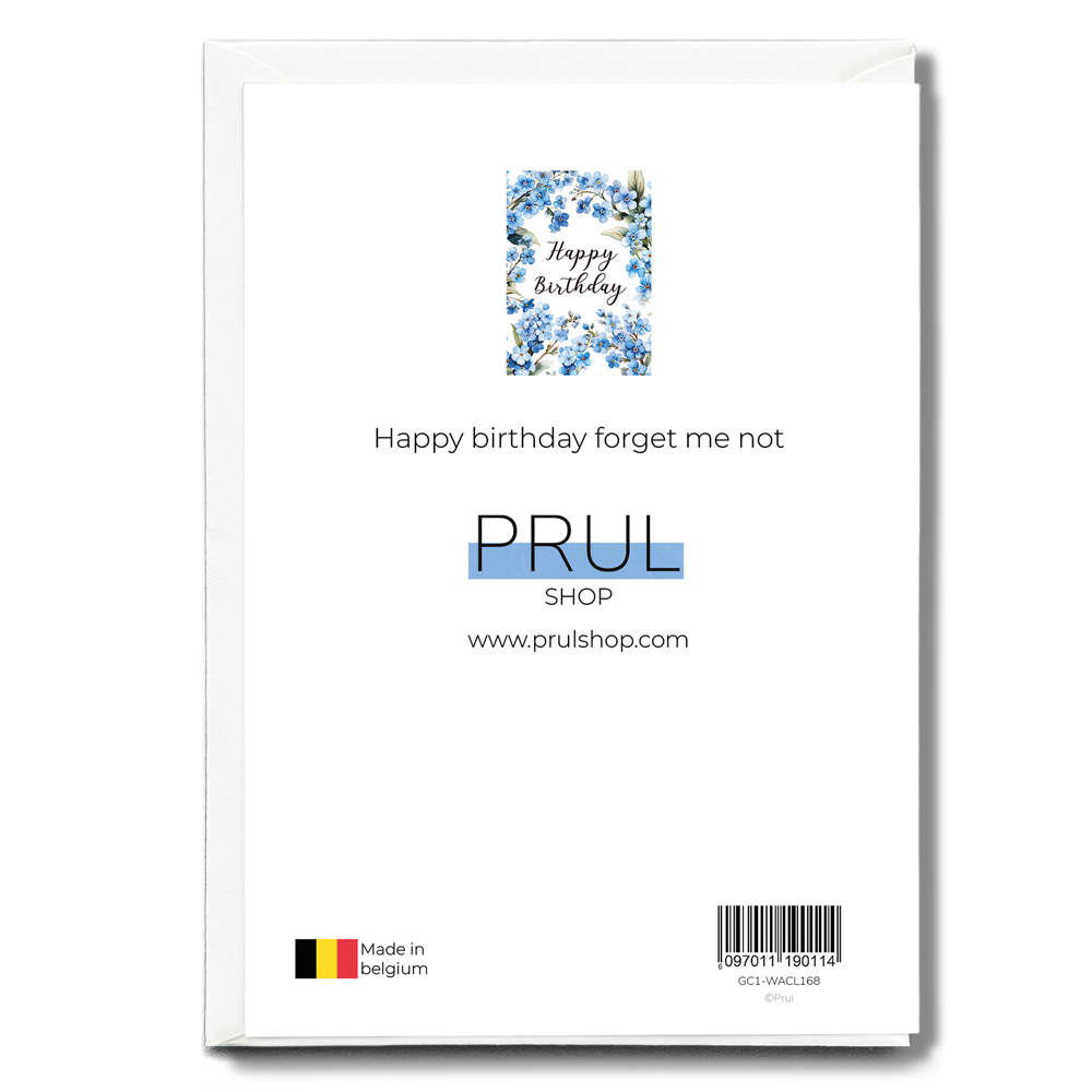 Happy birthday forget me not - Greeting Card