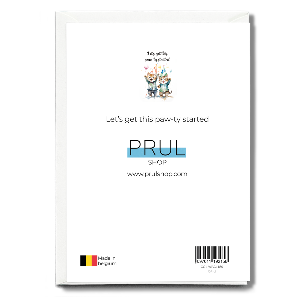 Let's get this paw-ty started - Greeting Card