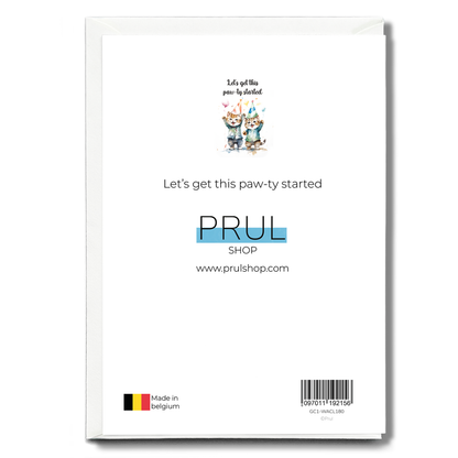 Let's get this paw-ty started - Greeting Card