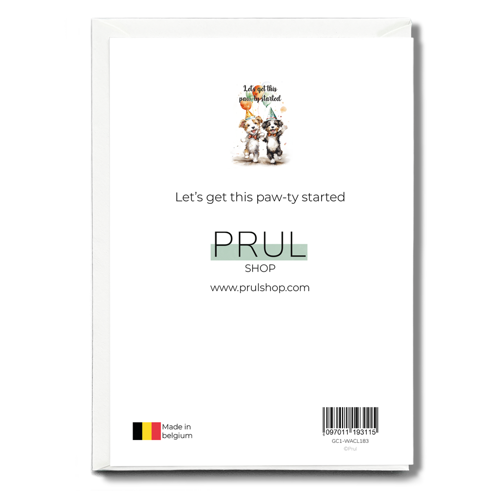 Let's get this paw-ty started - Greeting Card