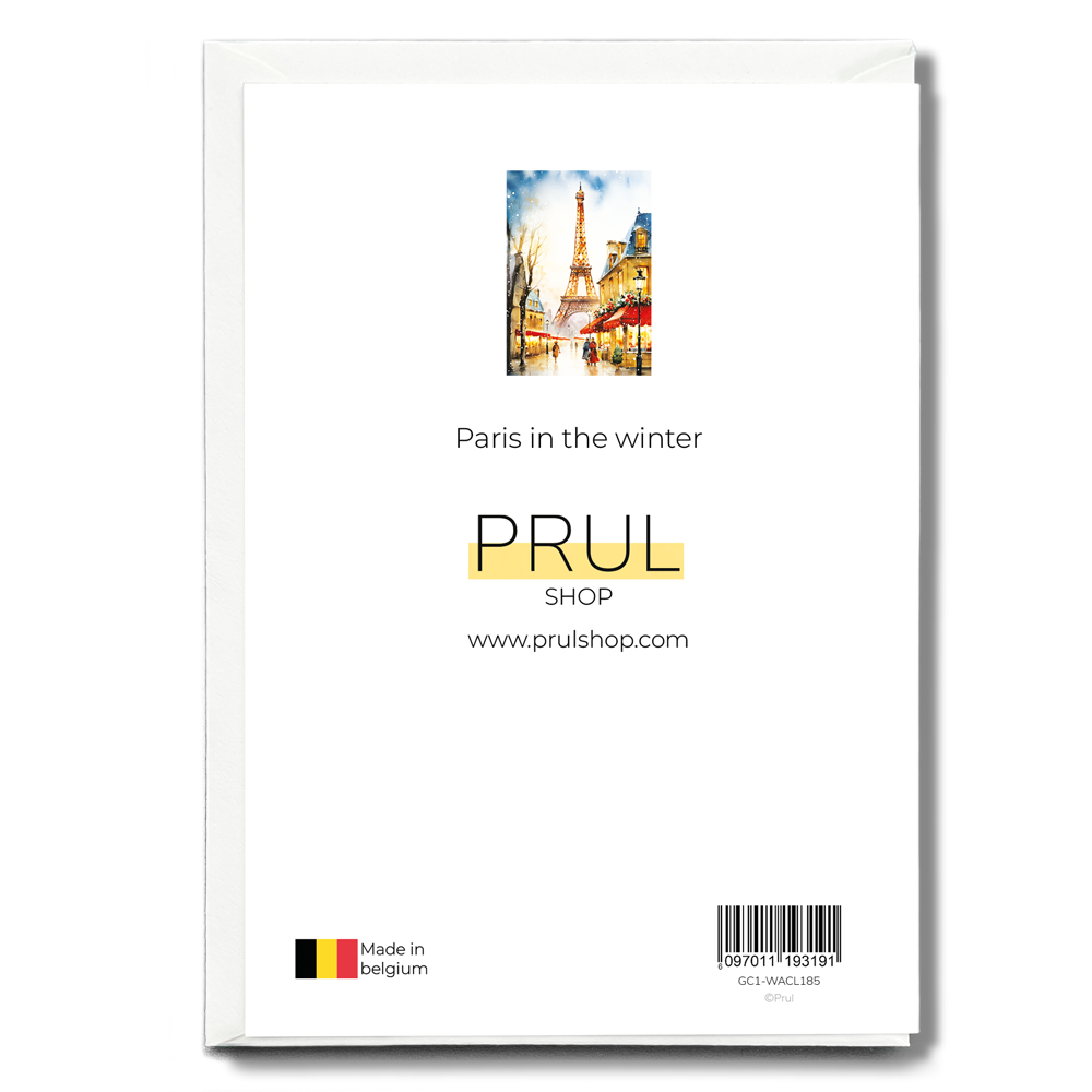 Paris in the winter - Greeting Card
