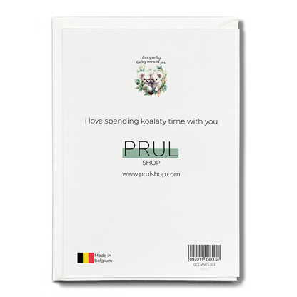 i love spending koalaty time with you - Greeting Card