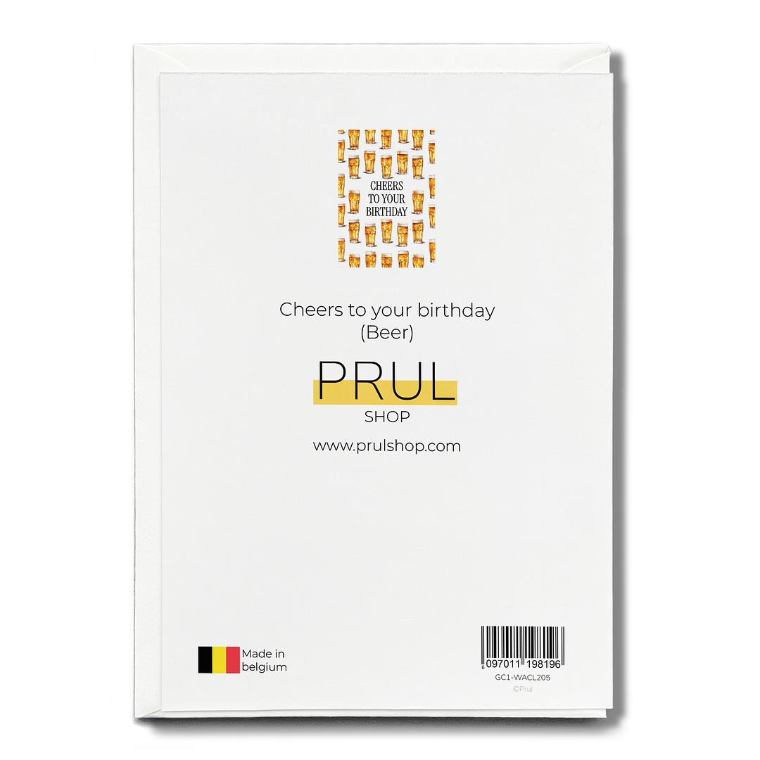 Cheers to your birthday (Beer) - Greeting Card