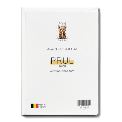 Award For Best Dad - Greeting Card