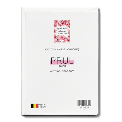 Communie (Bloemen) - Greeting Card