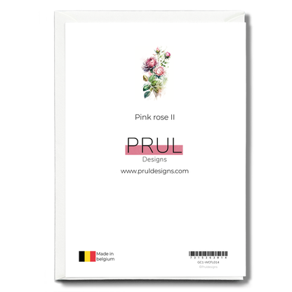 Pink rose II - Wenskaart