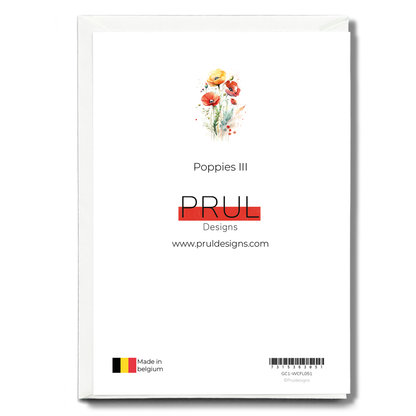 Poppies III - Wenskaart