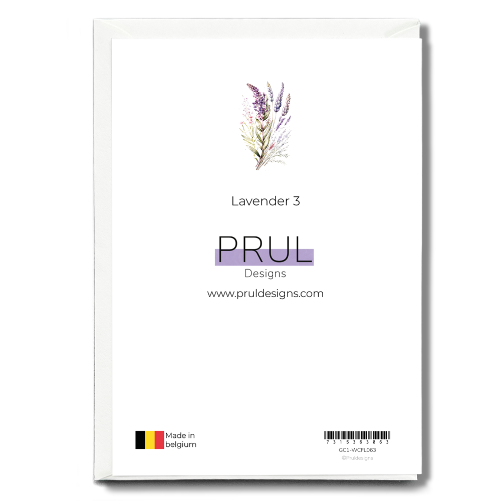 Lavender 3 - Wenskaart