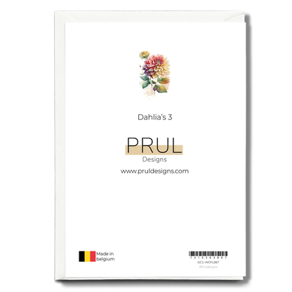 Dahlia's 3 - Wenskaart