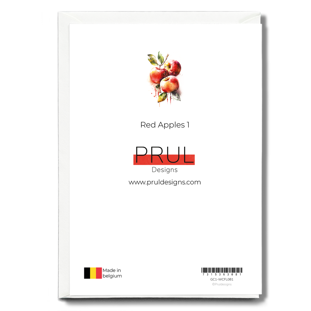 Red Apples 1 - Wenskaart