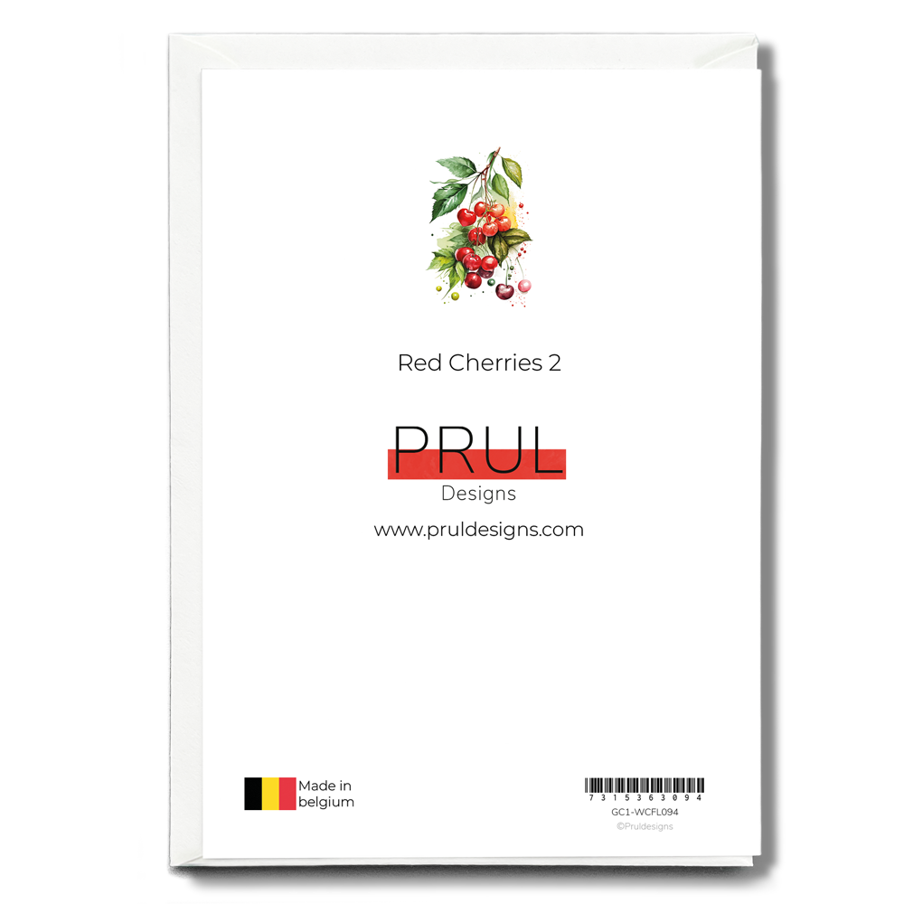 Red Cherries 2 - Wenskaart
