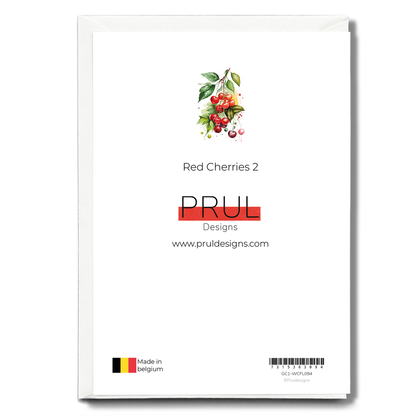 Red Cherries 2 - Wenskaart