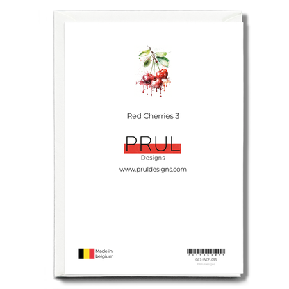 Red Cherries 3 - Wenskaart