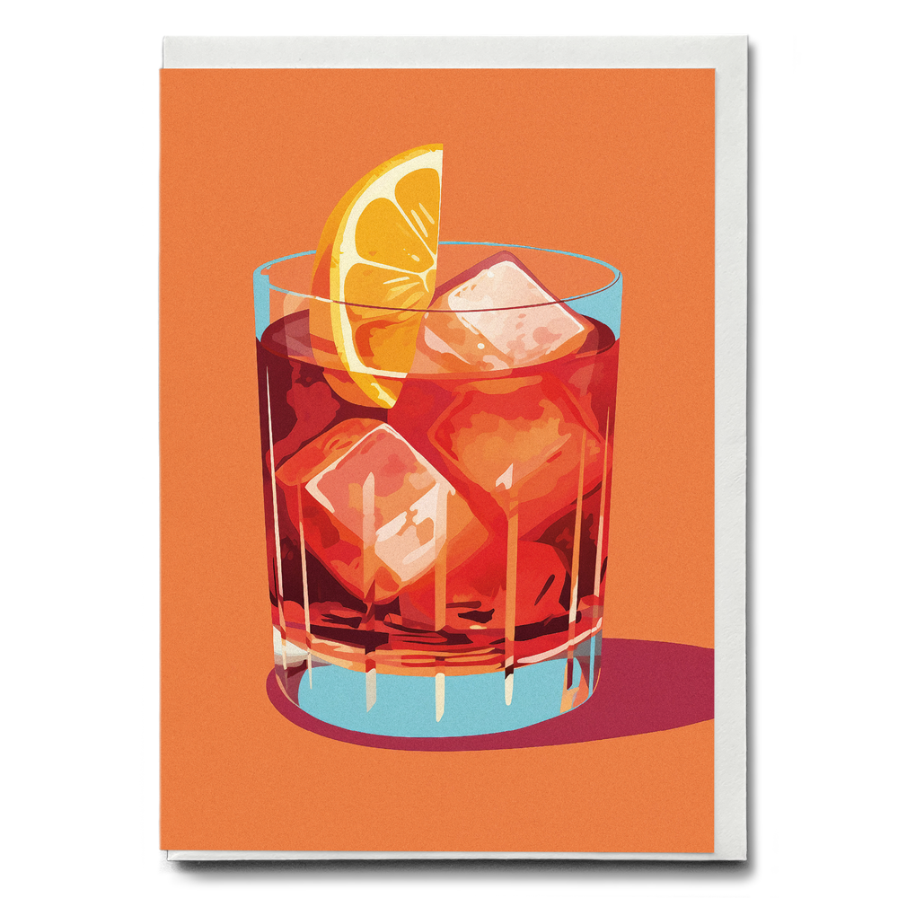 Negroni (Orange)  - Greeting Card