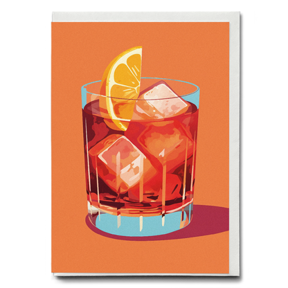 Negroni (Orange)  - Greeting Card