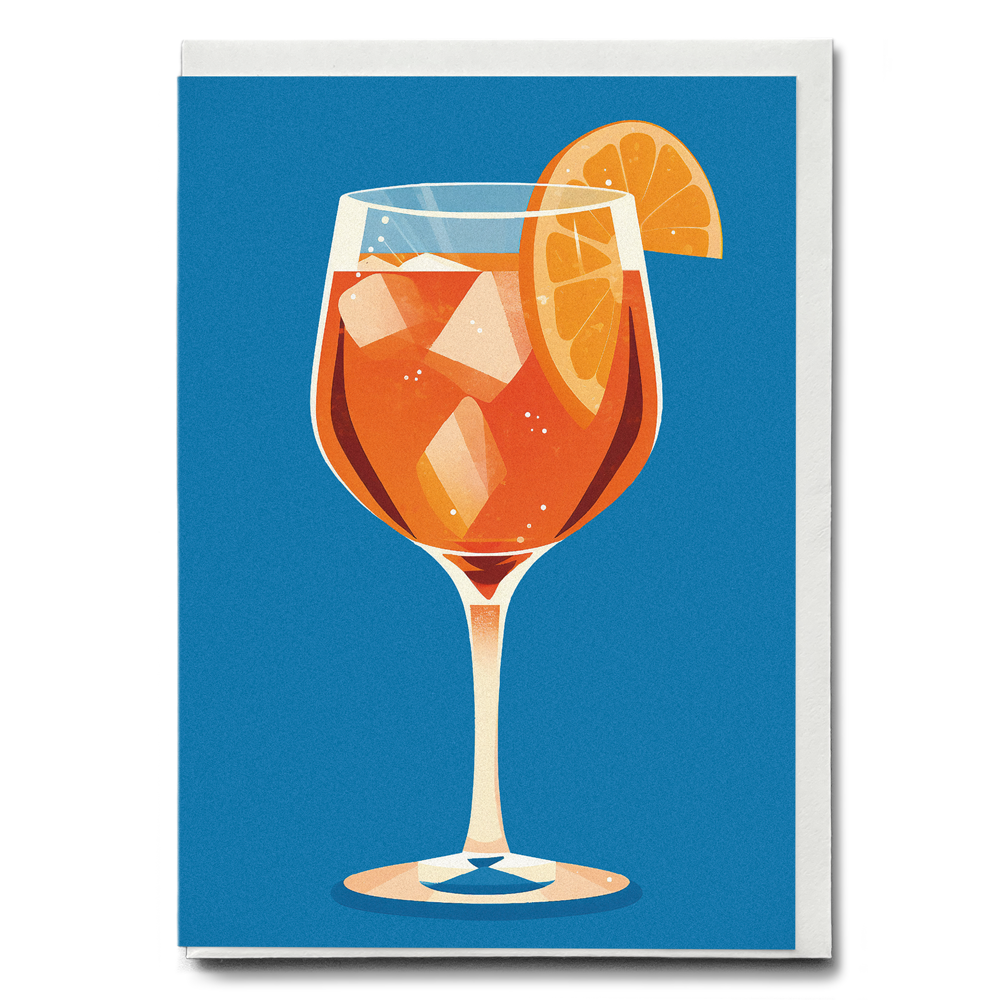 Aperol Spritz (Blue) - Greeting Card
