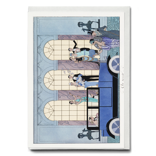 Au Revoir by George Barbier - Greeting Card
