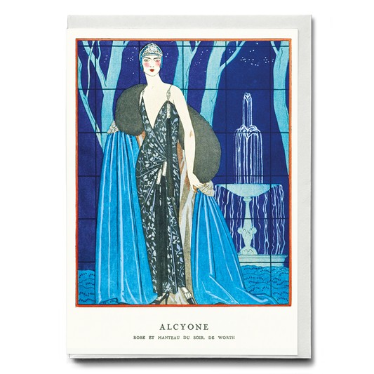 Alcyone / Robe et manteau du soir, de Worth  - Greeting Card