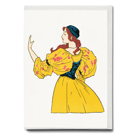 Poster calendar by L. Prang & Co (Cutout) - Greeting Card