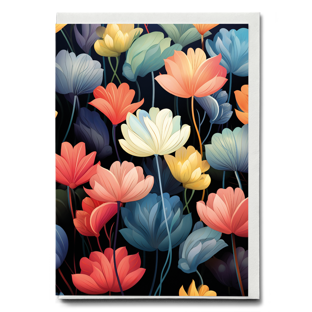 Flower pattern I - Greeting Card