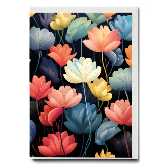 Flower pattern I - Greeting Card