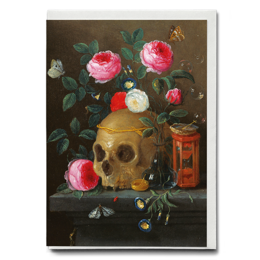 Vanitas Still Life By Jan van Kessel - Greeting Card