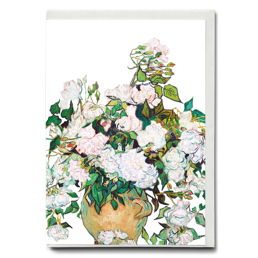 Roses Cutout By Vincent Van Gogh - Greeting Card