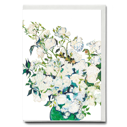 Roses Cutout By Van Gogh - Greeting Card