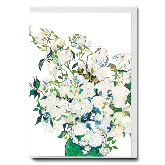 Roses Cutout By Van Gogh - Greeting Card