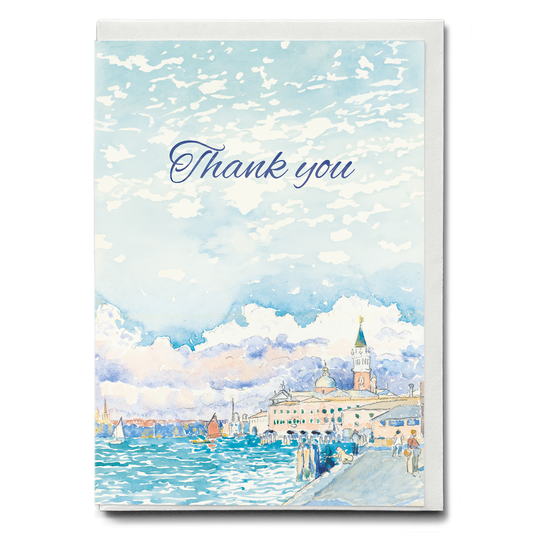 Venice (Thank You) by Henri-Edmond Cross - Greeting Card