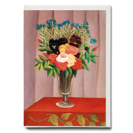 Bouquet of Flowers by Henri Rousseau - Greeting Card