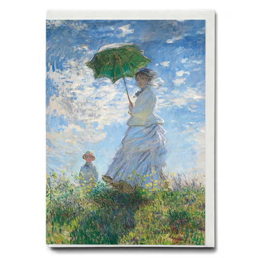 Madame Monet and Her Son by Claude Monet - Greeting Card