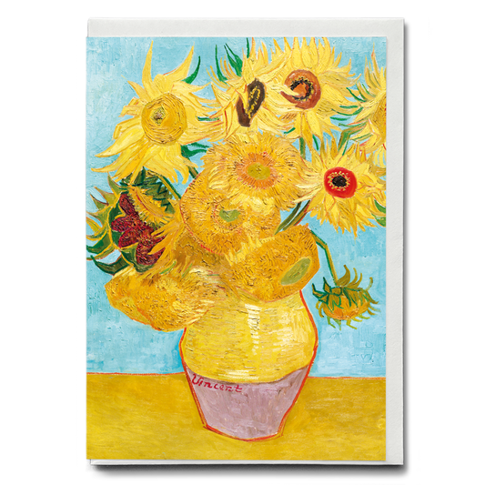 Vase with Twelve Sunflowers By Vincent van Gogh's - Greeting Card