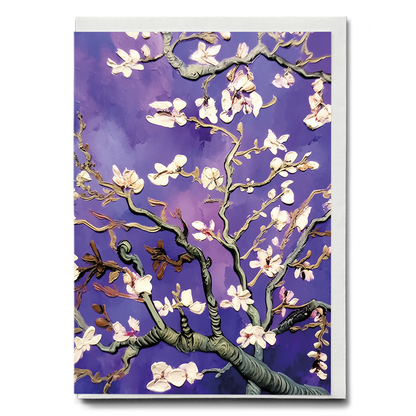 Almond blossom (Purple) By Vincent van Gogh - Greeting Card