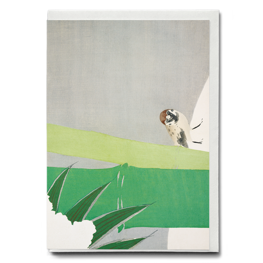 Sparrow By Kamisaka Sekka. - Greeting Card
