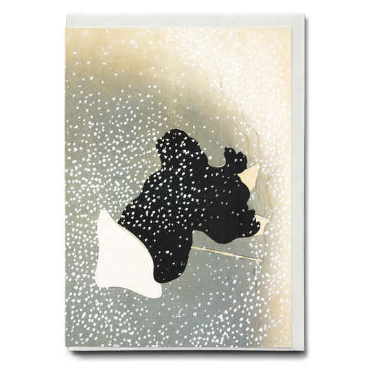 Snow By Kamisaka Sekka - Greeting Card