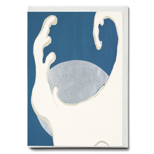 Waves and sun By Kamisaka Sekka - Greeting Card