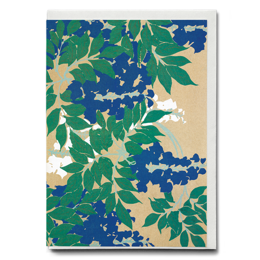 Wisteria By Kamisaka Sekka - Greeting Card