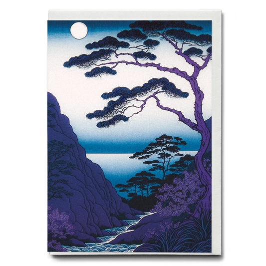 Purple dusk - Greeting Card
