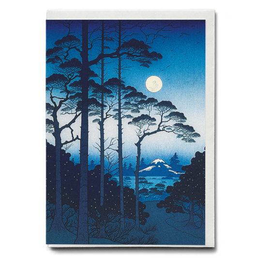 Dark forest in the night - Greeting Card