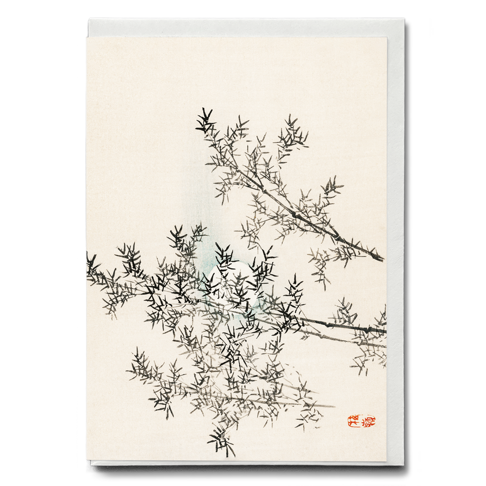 Bamboo by Kōno Bairei - Greeting Card