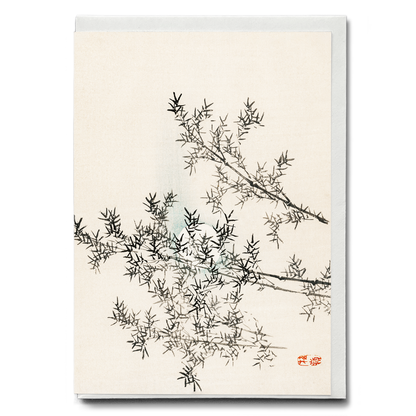 Bamboo by Kōno Bairei - Greeting Card