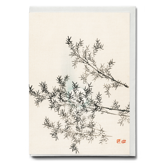 Bamboo by Kōno Bairei - Greeting Card