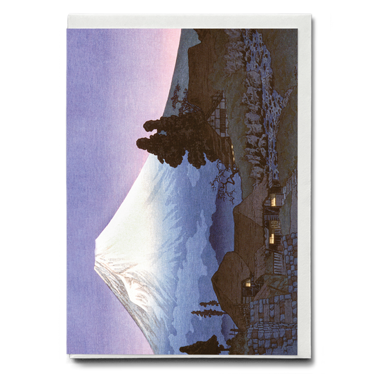 Mikuhō (Fuji) during 20th century by Hiroaki Takahashi - Greeting Card
