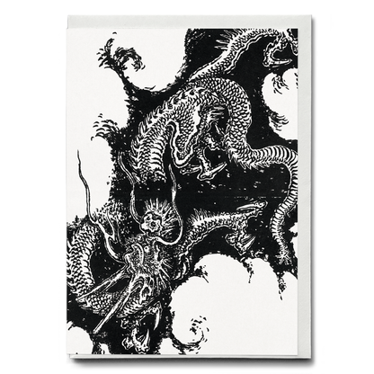 Japanese dragon by Shumboku - Greeting Card