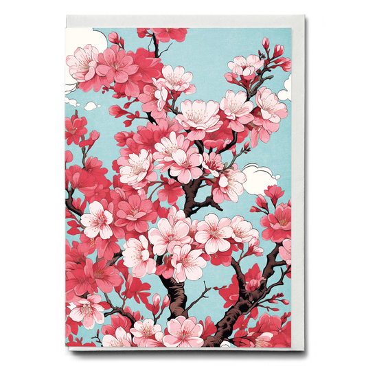 Pink blossoms  - Greeting Card