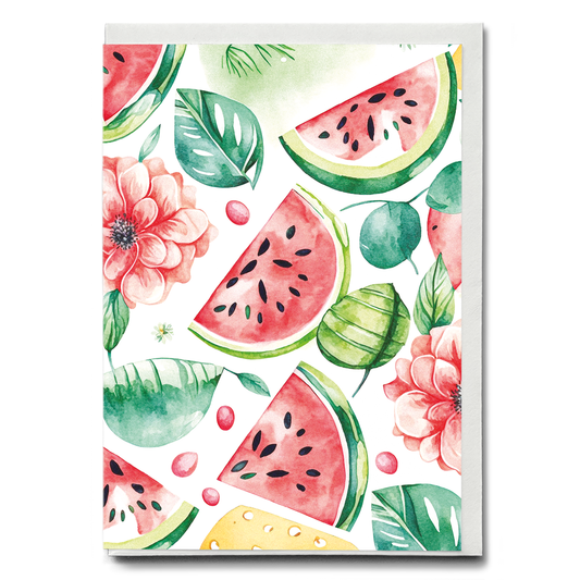 Watermelon pattern - Greeting Card