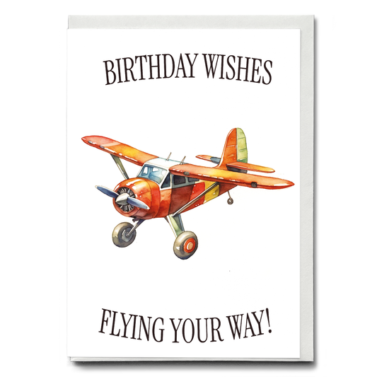 Birthday wishes flying your way! - Greeting Card