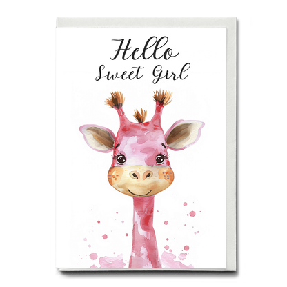 Hello sweet Girl - Greeting Card
